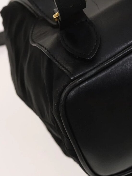 GUCCI Bamboo Backpack Leather Black Auth th5812 main image 9